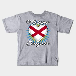 Alabama Caregiver (white font) Kids T-Shirt